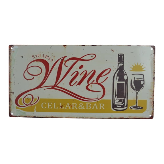 WINE CELLAR & BAR Metal Wine Sign