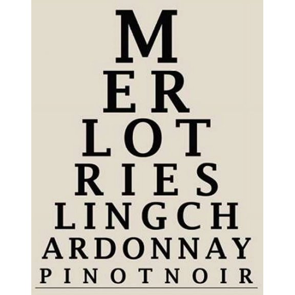WINE CHART Poster Print by Taylor Greene (24 x 36)
