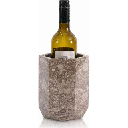Radicaln Oceanic 6.5 inches Marble Wine Chiller - Premium Stone Beverage Cooler, Modern Countertop Bottle Holder for Wine, Unique Wine Storage & Home Décor