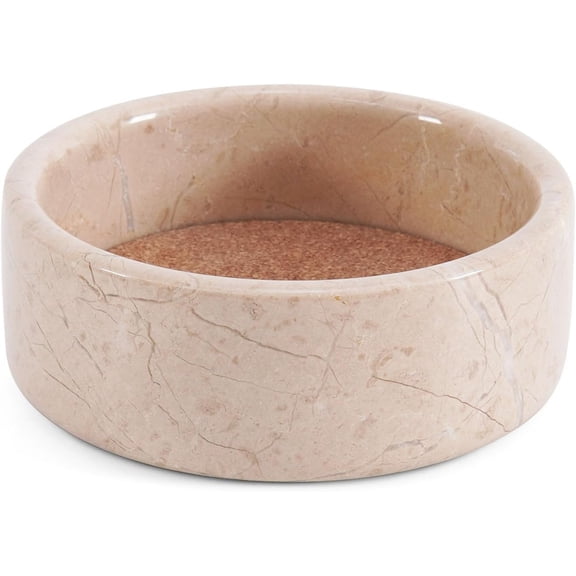 Radicaln Marble Wine Coasters for Wine Bottles 5.5" Verona Handmade Stone Bottle Holder & Wine Stand for Champagne, Liquor – Countertop Accessory & Wine Coaster for Elegant Bar Décor
