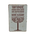 thumbnail image 1 of WINE MAKES EVERY MEAL AN OCCASION Metal Wine Sign, 1 of 3