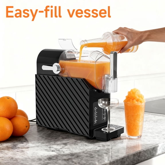 WINFIRE 85 oz Slushie Maker, Home Frozen Drink Machine, 3 Preset Programs, No Ice Needed, Auto-Clean & LED Display, Quiet Beverage Maker for Margaritas, Milkshakes, Frappes & Smoothies