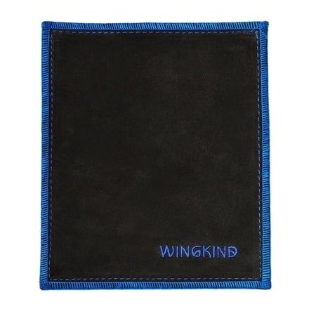 WINGKIND Bowling Shammy Towel Bowling Ball Double-sided Leather Cleaning Pad (Black)