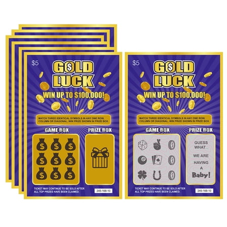 Ticket Number Design Scratch Tickets