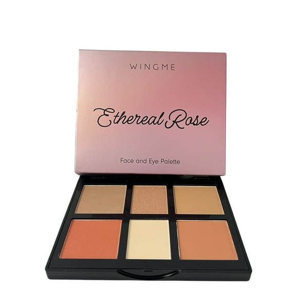 WINGME Ethereal Rose Face and Eye Palette  Light Medium  15 g / 0.53 oz