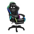 thumbnail image 1 of WINGOMART Ergonomic Gaming Chair with Footrest, High Back Faux Leather Gaming Chair With RGB led light and Adjustable Armrest Height Adjustable Swivel, 1 of 5