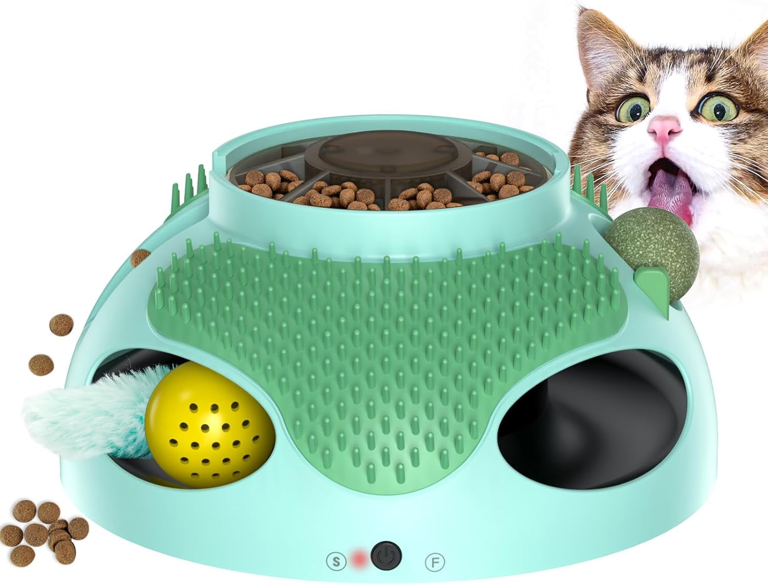 WINGPET Cat Toys 5 in 1 Automatic Interactive Kitten Toy, Catnip Toy