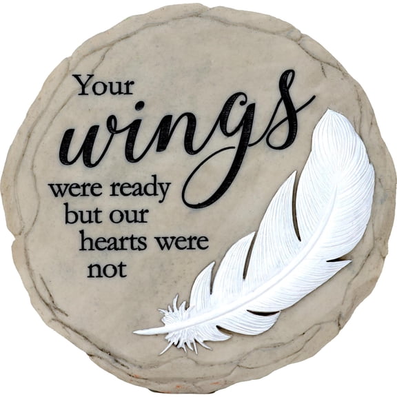 WINGS WERE READY STEP STONE / DECORATIVE WALL PLAQUE