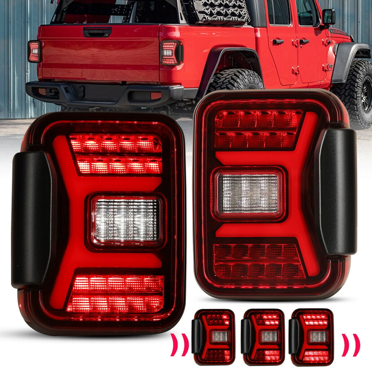 WINJET Taillights Replacement For 20192021 Jeep Gladiator JT Tail