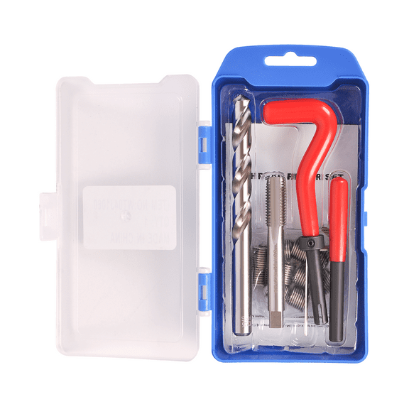 WINMAX 15 pieces Auto Thread Repair Kit M 14 X 1.25 X 12.4 MM Pro Car Helical Coil Tool