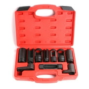 WINMAX AUTOMOTIVE TOOLS 10 pieces Oxygen Sensor Socket Set Sensor Oil Pressure Sending Unit Removal Kit