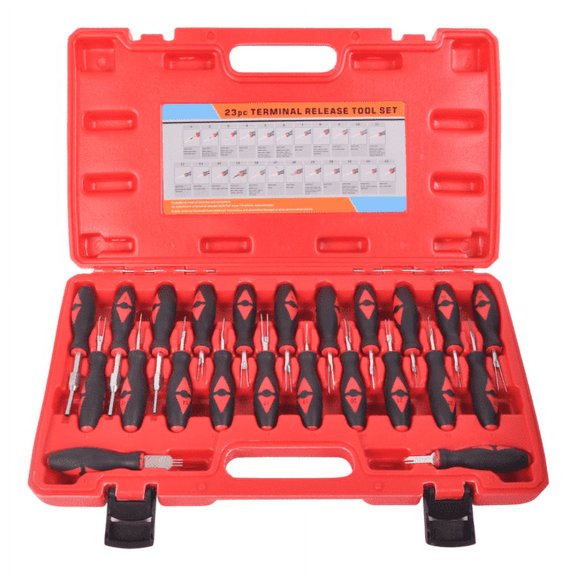 WINMAX AUTOMOTIVE TOOLS 23 Pieces Rubber Handle Automotive Terminal Release Removal Remover Set