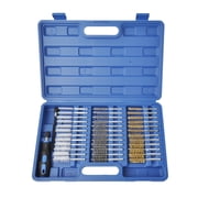 WINMAX AUTOMOTIVE TOOLS 38 Pieces Industrial Wire 1/4 in Hex Shank Brush Set Extendable Stainless Steel