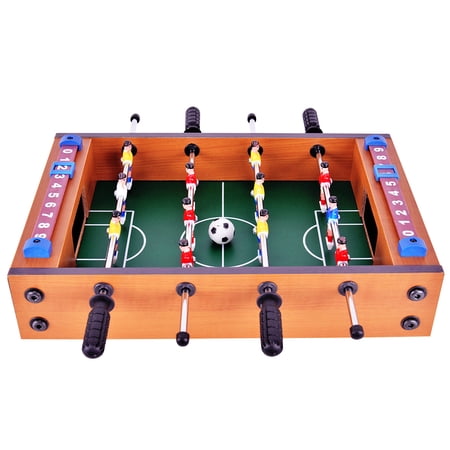 WINMAX Mini Foosball Table,Foosball Table Adult,Mini Football Soccer Game Table for Kids,13.6inch Wood Foosball Table Small