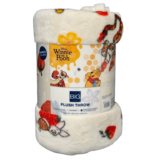 WINNE THE POOH Oversized Super soft Plush Throw blanket 5ft x6ft