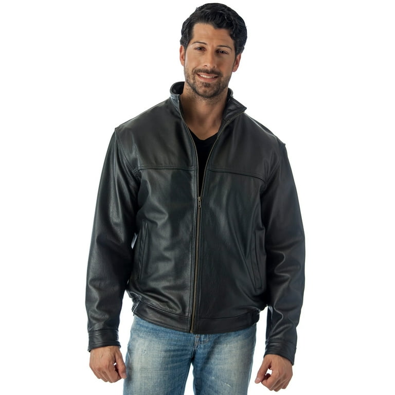 Reed Winners Leather Jacket Union Made in USA 2xl Black Men s
