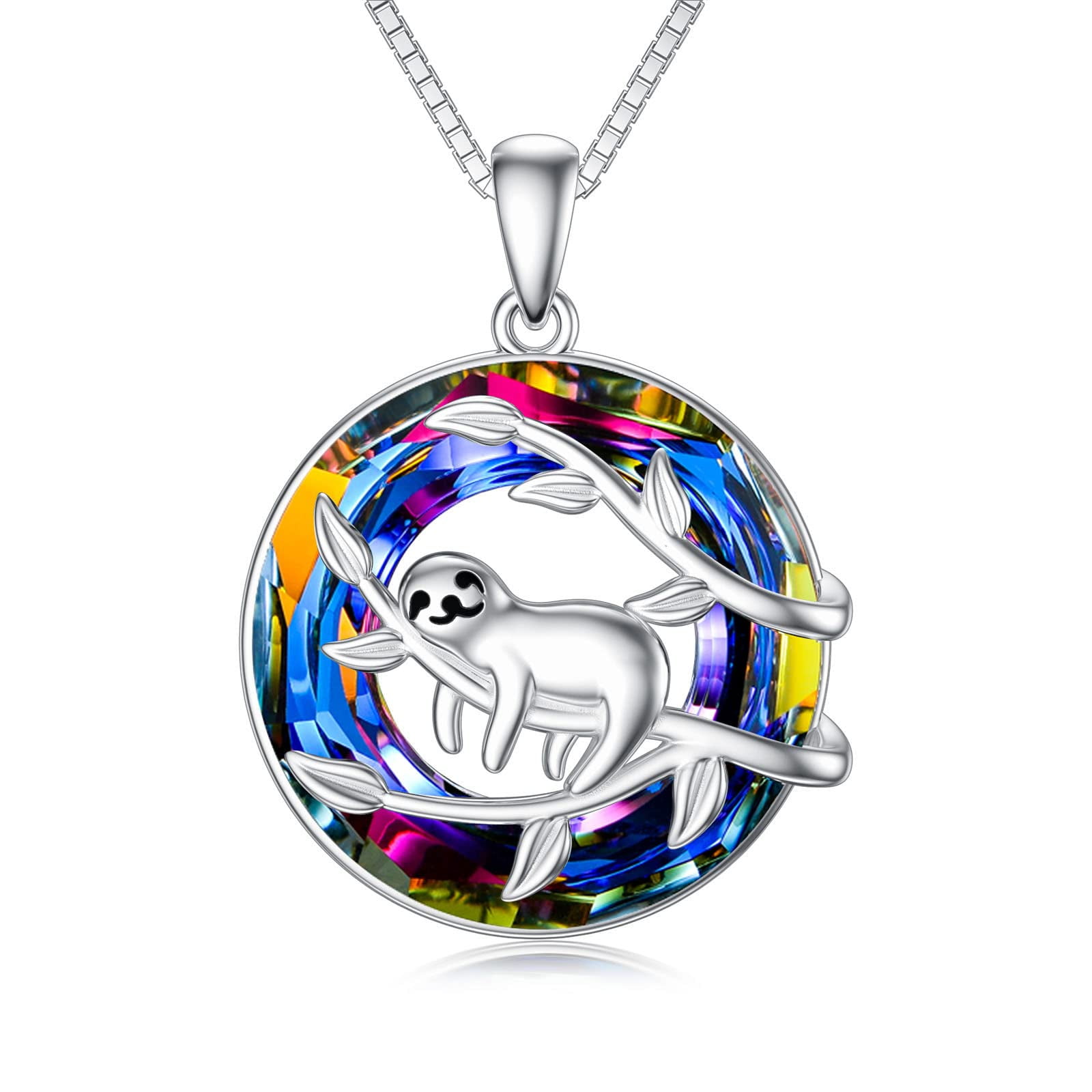 WINNICACA Birthday Gifts Sloths Gifts for Women Sterling Silver Sloth