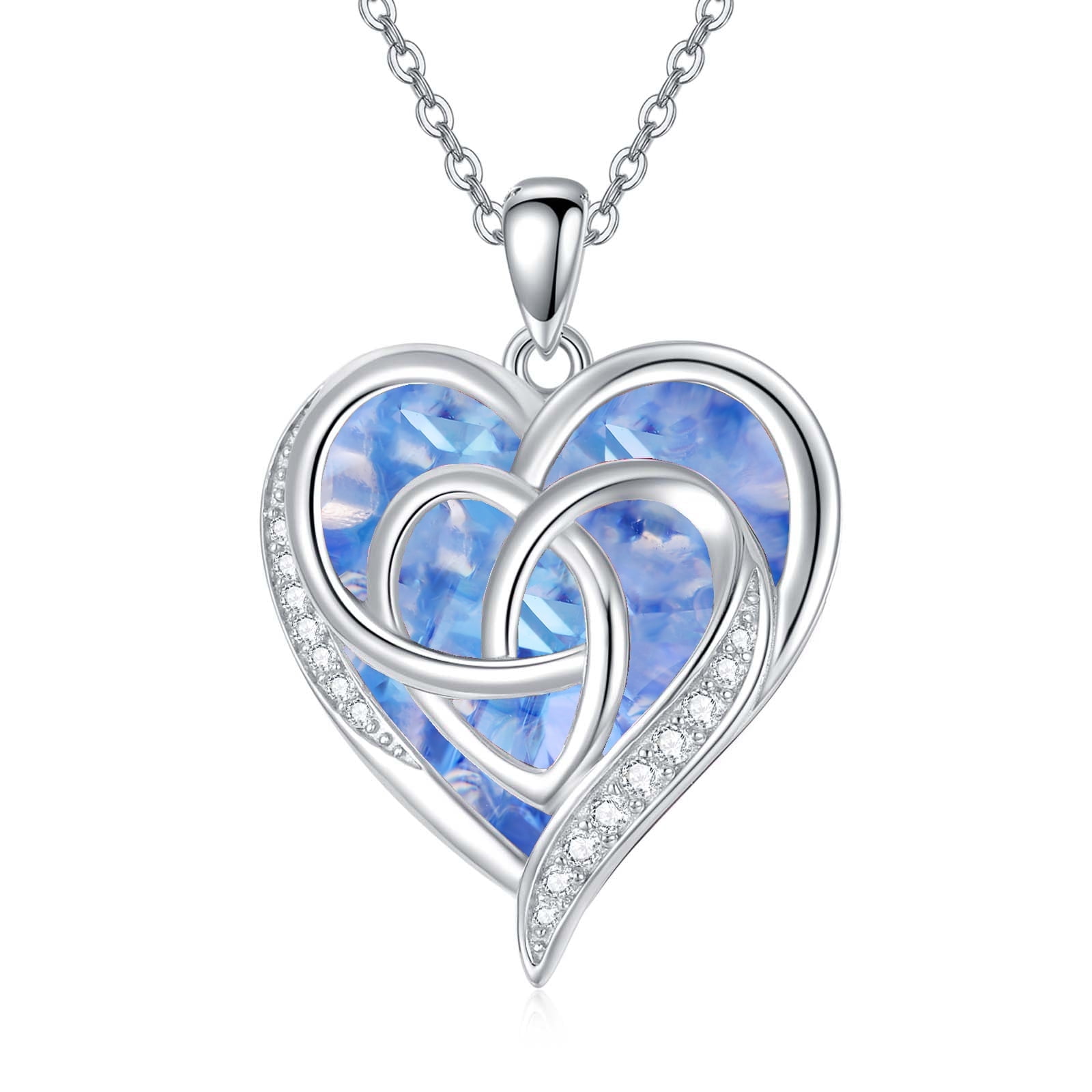 WINNICACA Celtic Jewellery - Pendientes de aro de plata de ley irlandesa con nudo celta, regalos de joyería para mujeres y niñas, Plata, No es una piedra preciosa
