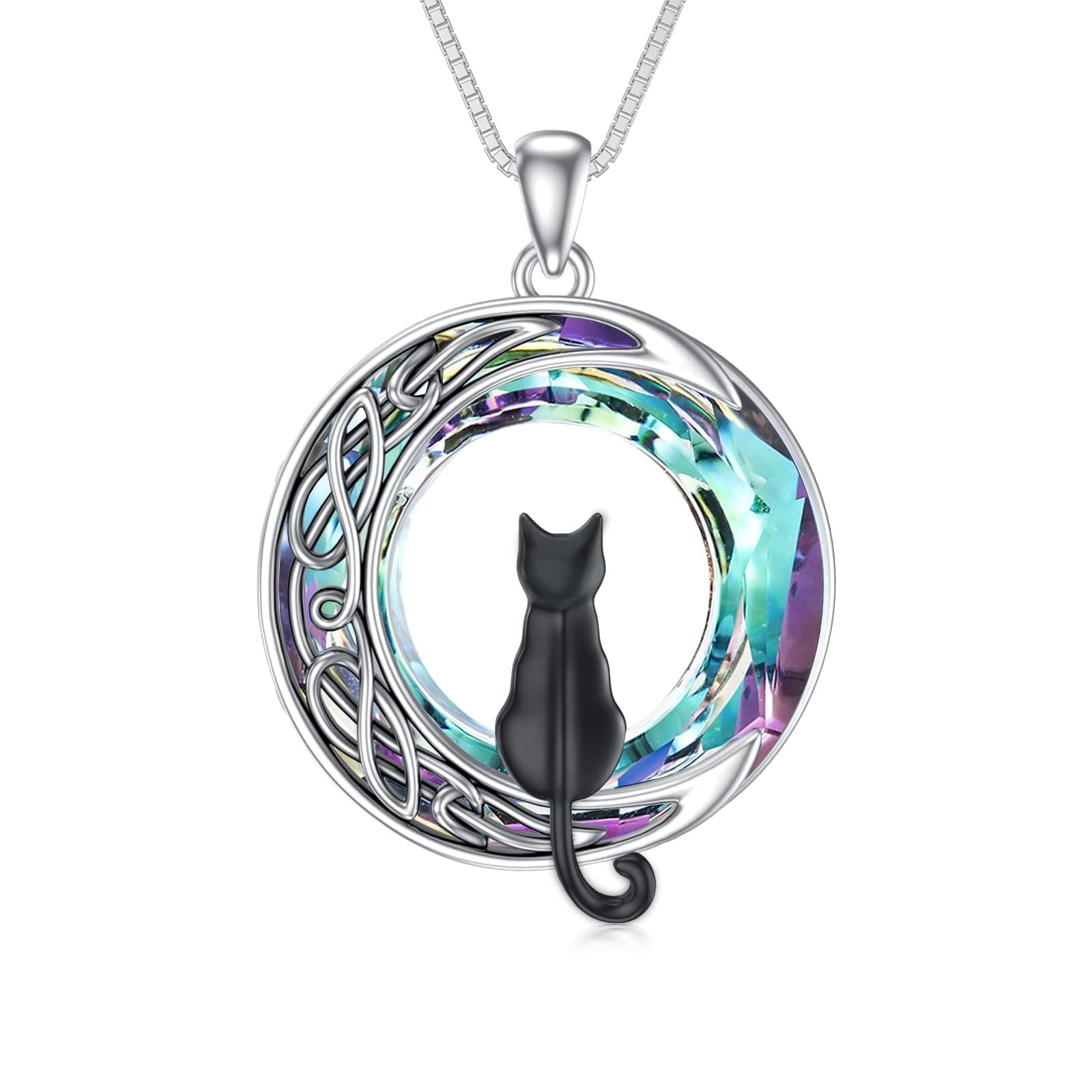 WINNICACA Orecchini A Cerchio Con Nodo Celtico In Argento 925 - Gioielli Irlandesi, Regalo Per Donne In Confezione Regalo
