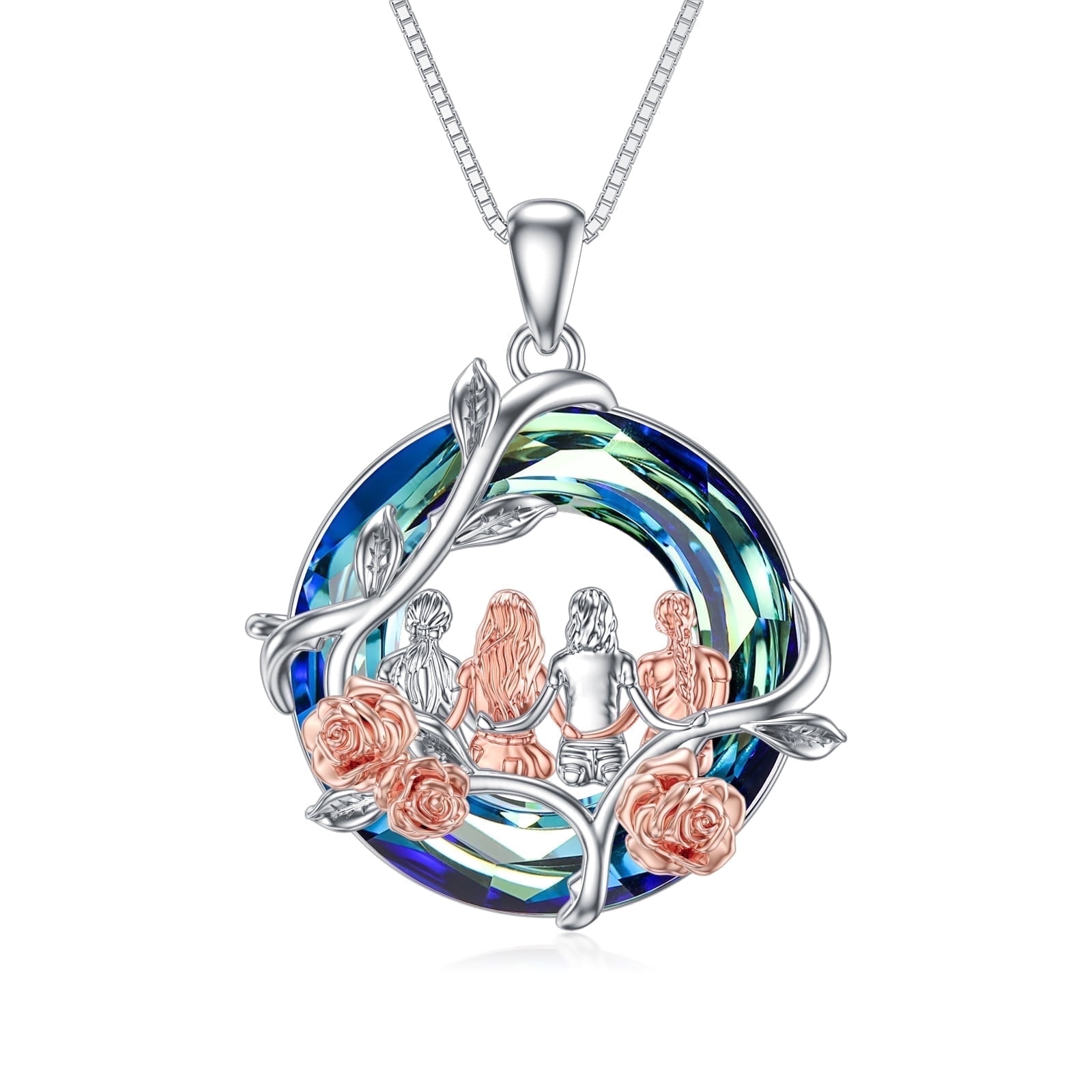 WINNICACA Mothers Day Gifts for Sister Sterling Silver Sisters