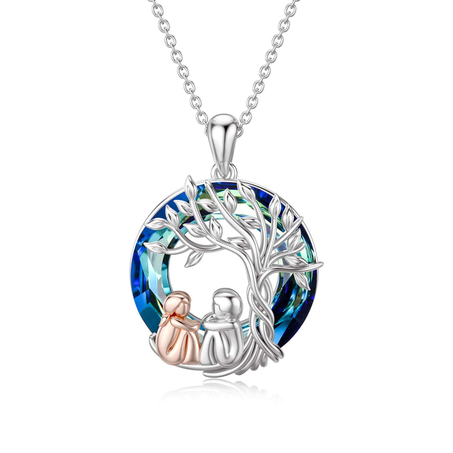 WINNICACA Valentines Day Gifts Her Sister Birthday 925 Sterling Silver Tree Life 2 Sisters Necklace Blue Crystal Jewelry Women Girls Daughter Friends b3227da3 9115 4572 92a9 1a5d54cce063.5e37a19cd4d4678637280a60c6e25a3b