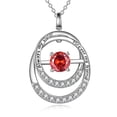 thumbnail image 1 of WINNICACA S925 Sterling Silver Sister Necklaces July Birthstone Ruby Necklace Friendship Jewelry Birthday Anniversary Mothers Day Gifts for Women Sister, 1 of 7