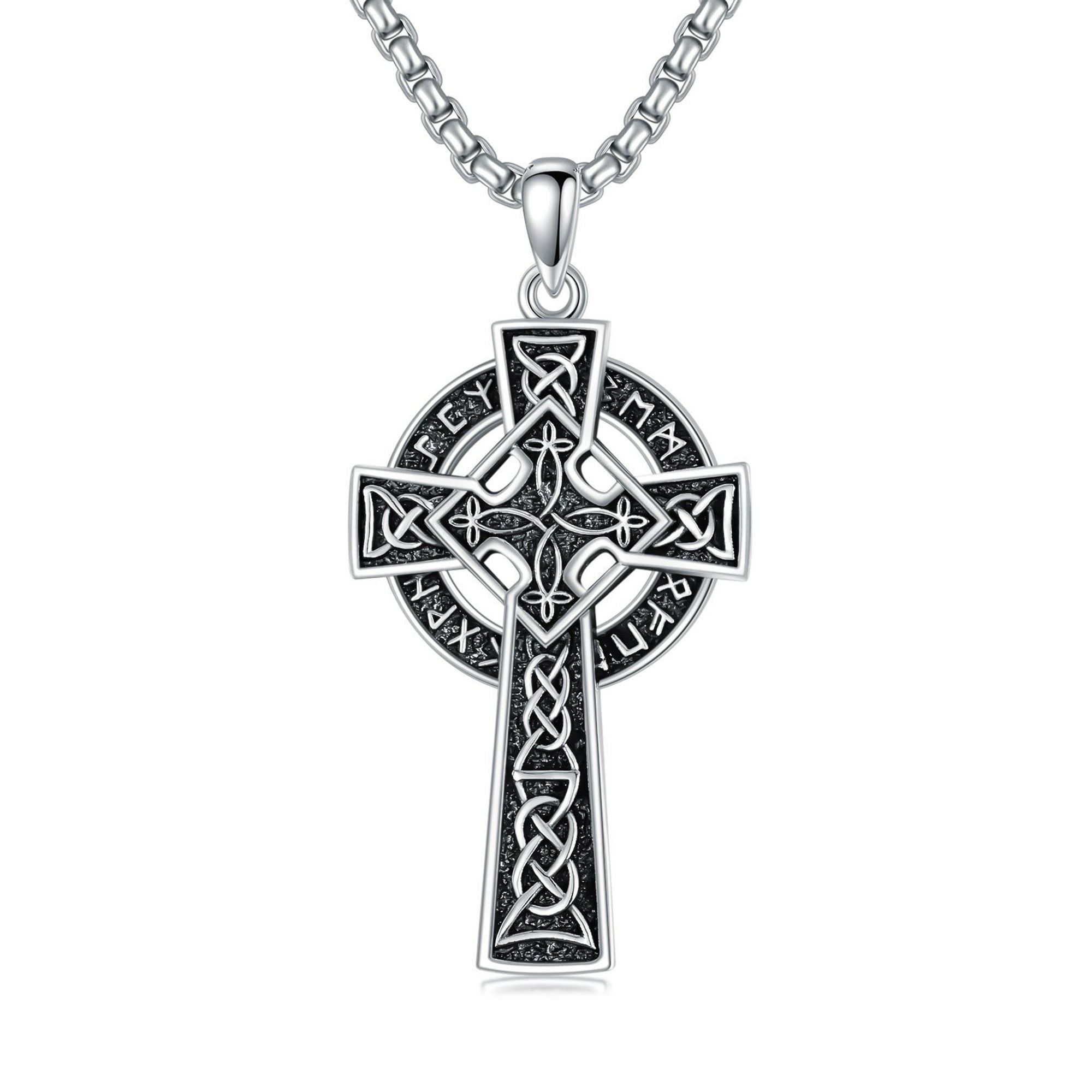 Latest Designs of Sterling Silver Celtic Cross Pendant For Women