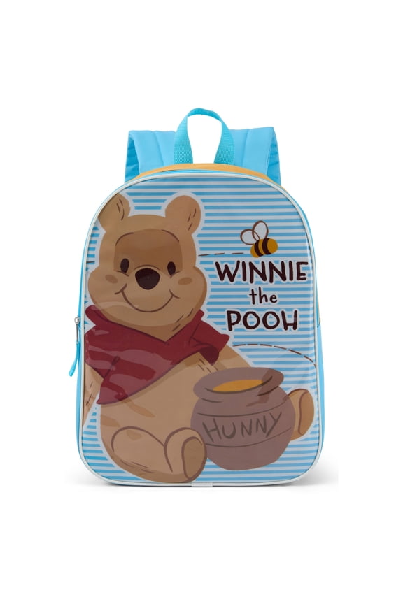 WINNIE THE POOH, 15" Girls' Backpack with Padded Straps & Zip Compartment - Ideal Toddler Bookbag for School & Travel