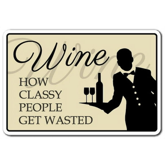 WINO ENTHUSIAST Decal glass glasses vino drinker cellar wine lover | Indoor/Outdoor | 9" Tall