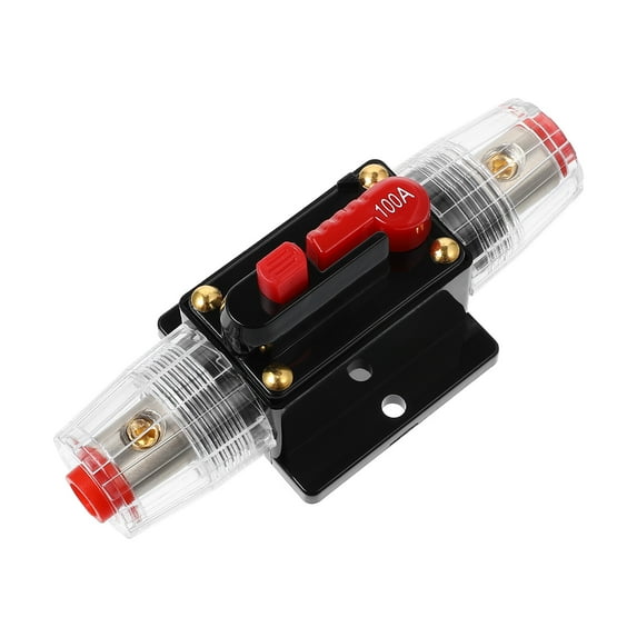 WINOMO 100A Auto Car Stereo Fuse Holders Inline Reset Fuse Inverter