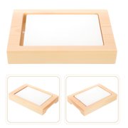 LEORX Seafood Serving Platter Wooden Plate Khaki Color for Sushi and Sashimi