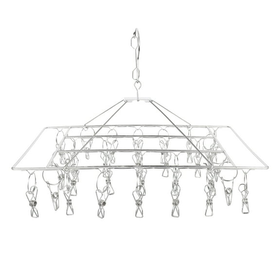 LEORX 1Pc Windproof Socks Clip Hanger Stainless Steel for Home Laundry Drying and Storage