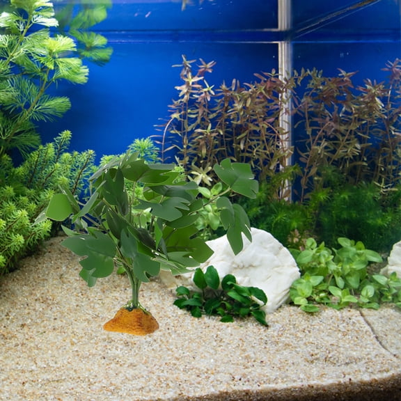 LEORX Fish Aquarium Decor Aquarium Artificial Plant Green 1Pack for Pet Habitat