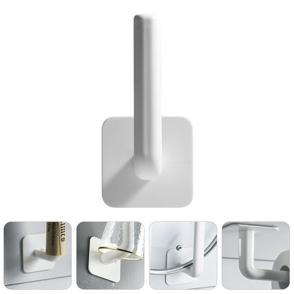 LEORX Drainage Paper Rack White ABS Kitchen Use 1Set