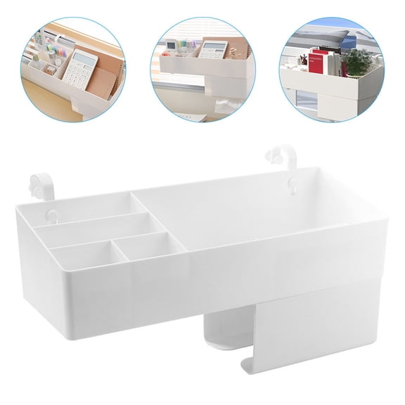 LEORX Multifunctional White Plastic Desk Organizer for Home and Office Use