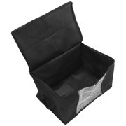 LEORX Sheet Organizer Black Non-Woven Fabric PVC for Storage