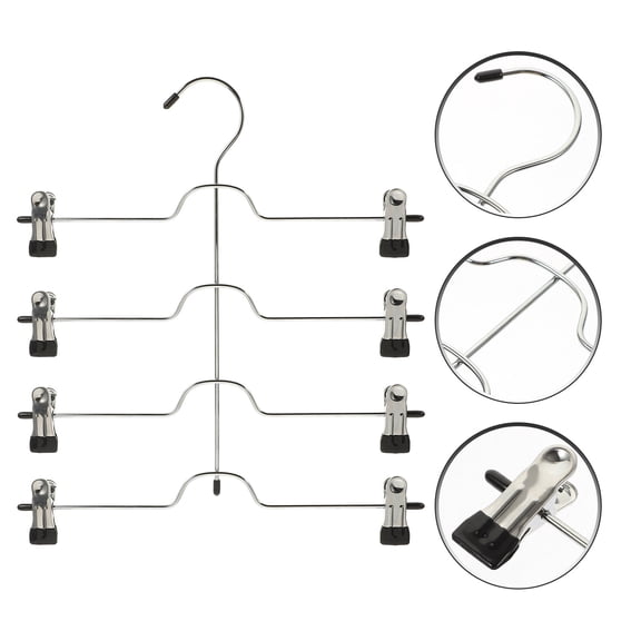 WINOMO Legging Hanger Skirt Hanger Black 1Pack
