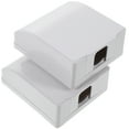 WINOMO 2PCS White 86 Wall Switch Socket Switch Plug Waterproof Box