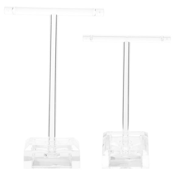 WINOMO Jewelry Display Acrylic Earring Display Stand Transparent 2Pcs