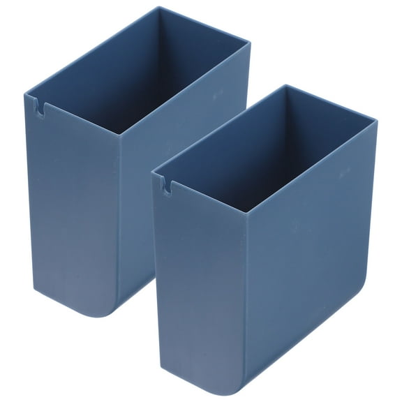 WINOMO 2Pcs Wall Mounted Storage Box Blue PP Space-saving Solution for Home Use