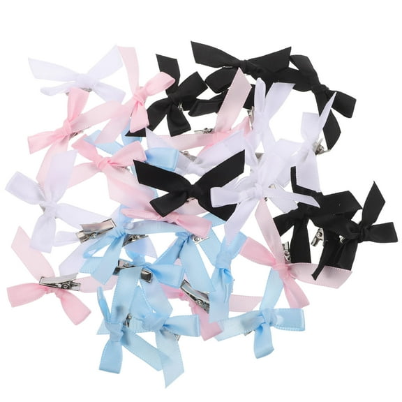 WINOMO 40pcs Duck Bill Clips Bow Hair Clips Cloth Light Pink Hair Styling for Women Daily Use