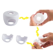WINOMO 4Set Door Baby Proof White PP Round Childproofing for Child Safety