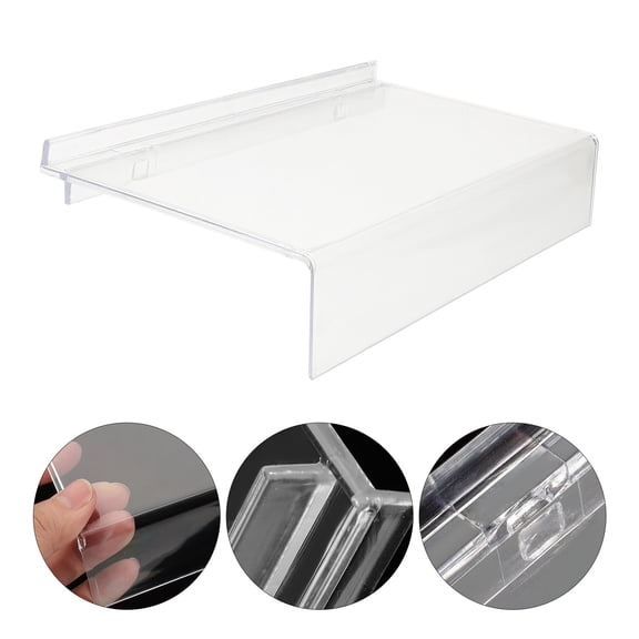 LEORX 5pcs Sneaker Holder Plastic Shoe Storage Shelf Clear Appearance for Shopping Mall