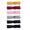 thumbnail image 1 of LEORX 6Pcs Assorted Color Elastic Headband Moisture Absorbing Hair Accessories, 1 of 8