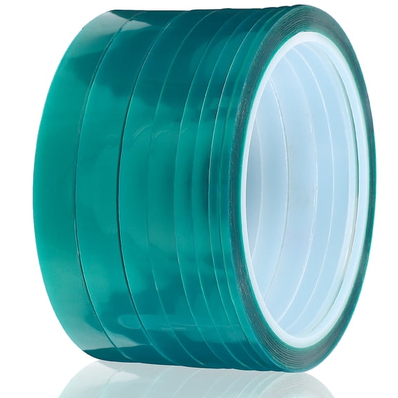LEORX 8 Rolls of Heat Resistant Tape Heat Proof Tape PET for Electric Mechanical Panels