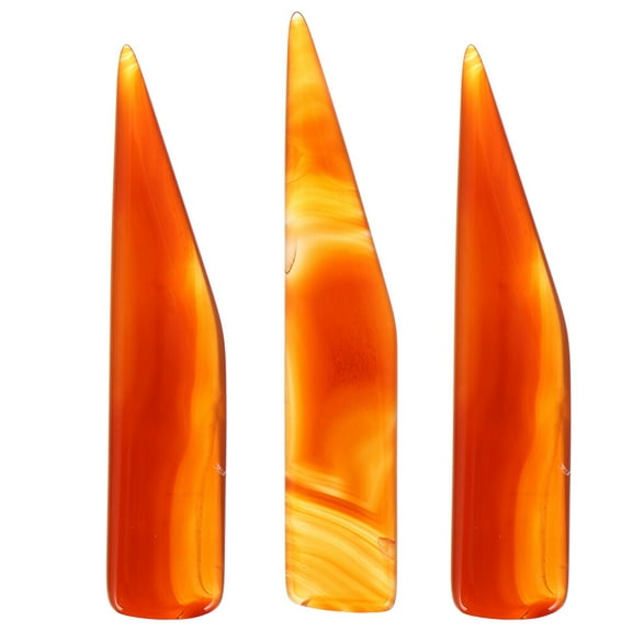 WINOMO Agate Burnisher for Polishing Crafts Jewelry Tools Set of 3pcs Assorted Color