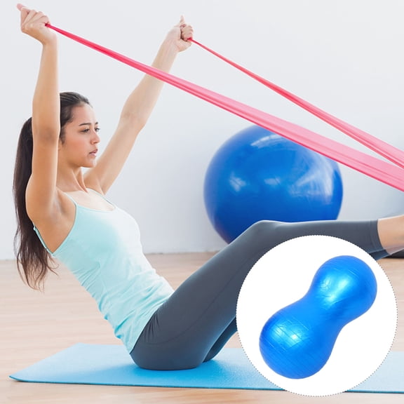WINOMO Bouncing Fitness Balls PVC Blue Anti Burst for Therapy Tool 1Pack