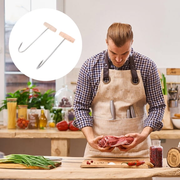 WINOMO T-Shaped Hooks for Restaurant Kitchens Stainless Steel 2Pack