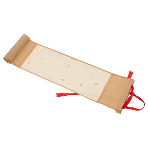 WINOMO Chinese Scroll Calligraphy Scroll Paper Beige 1Pack for Vintage Home Decoration