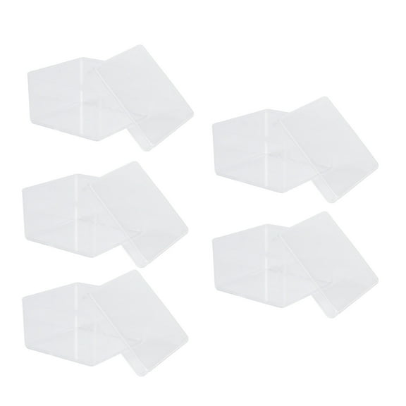 WINOMO Decorative Storage Box 5Pcs Transparent Model Display Case for Doll Collection Display Hobbyists 3.7x3.7in